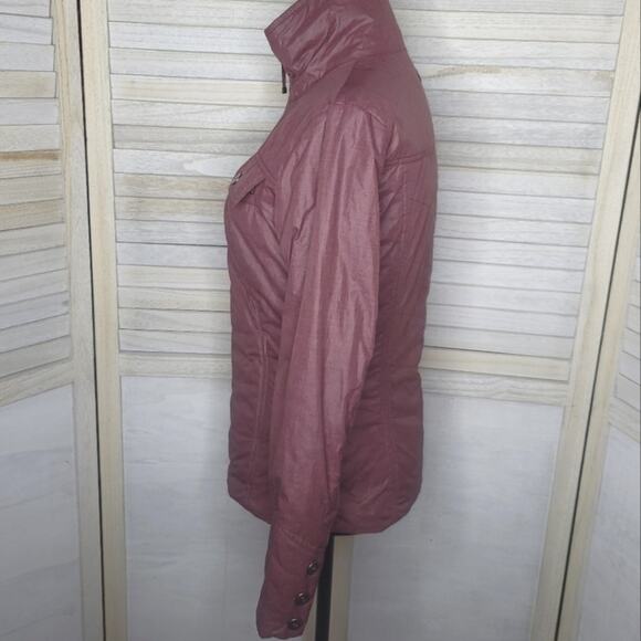 Prana Lightweight Puffer Jacket Womens XS Purple Maroon Waterproof Insulated - Picture 2 of 8
